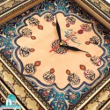 ساعت خاتم کاری طرح 12 امام اندازه 40 سانتیمتر ساعت دیواری خاتم کاری