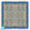 رومیزی آبی قلمکار طرح بادامی اندازه یک متر مربعی