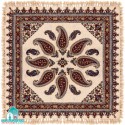 رومیزی سنتی قلمکار یک متری طرح پته لپی مربعی