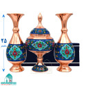 ست گلدان شکلات خوری مسی نقاشی