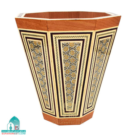 ست سطل و جعبه دستمال کاغذی خاتم کاری