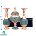 ست گلدان و شکلات خوری فیروزه کوبی