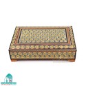 جعبه چوبی جواهرات خاتم کاری