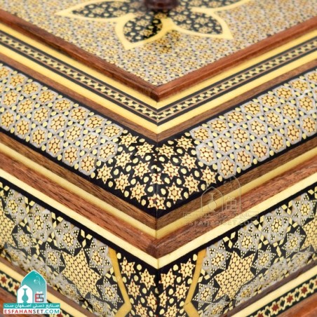 شکلات خوری چهارگوش خاتم کاری