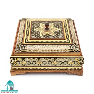 شکلات خوری چهارگوش خاتم کاری