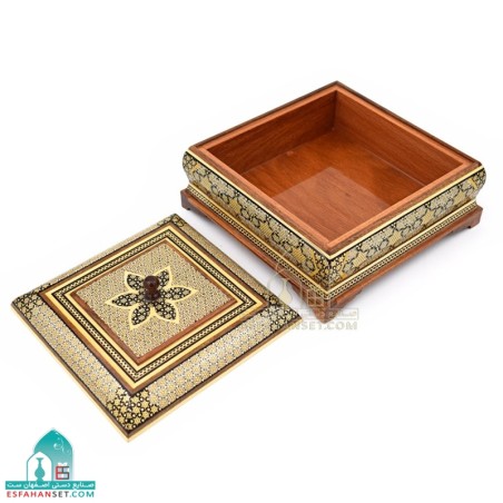 شکلات خوری چهارگوش خاتم کاری