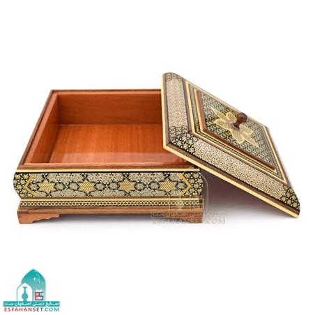 شکلات خوری چهارگوش خاتم کاری