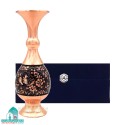 خرید ست گلدان مسی گل و مرغ حکاکی دستی ۲۰ سانتی