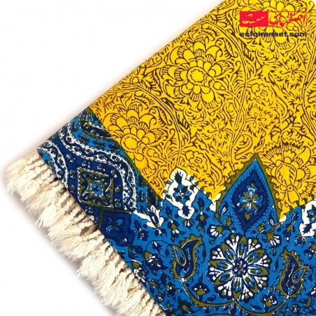 رومیزی سنتی قلمکار ابعاد 100×100 سانتیمتر سفره و رومیزی سنتی