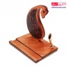 نگهدارنده گوشی موبایل چوبی خاتم کاری طرح سنتی ست اداری و قلمدان