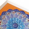 تابلو دکوراتیو نقاشی مینا اندازه 42×42 سانتیمتر بشقاب و سینی