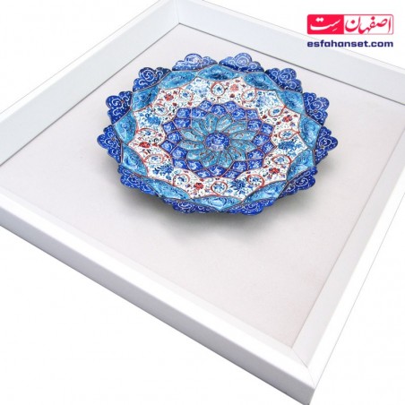 تابلو میناکاری اصفهان اندازه 30×30 سانتیمتر بشقاب و سینی