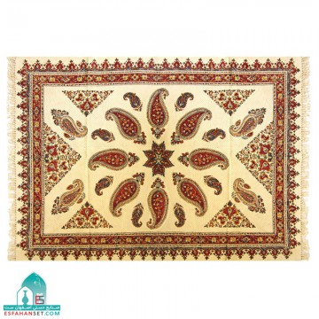 سفره سنتی طرح پته ابعاد 150×100 سانتیمتر سفره قلمکار و رومیزی سنتی